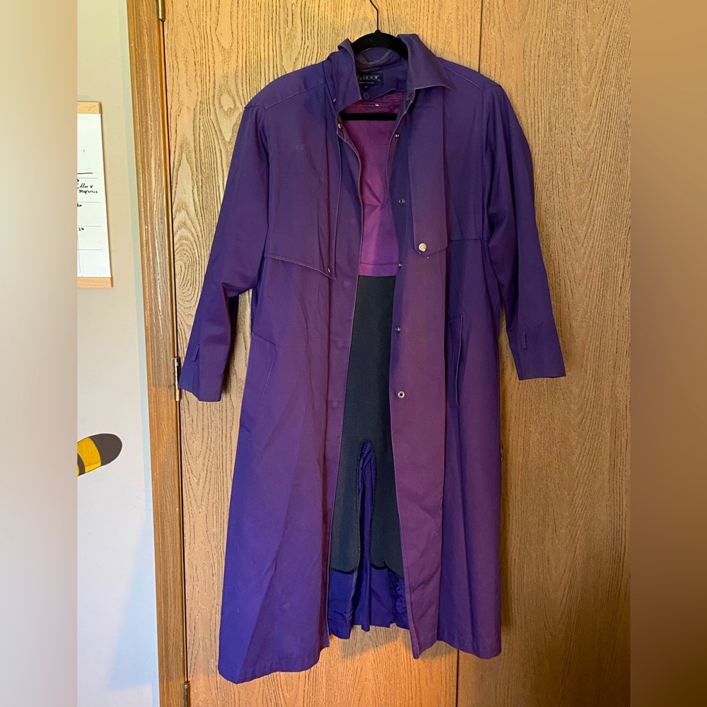 Vintage Purple think trench coat